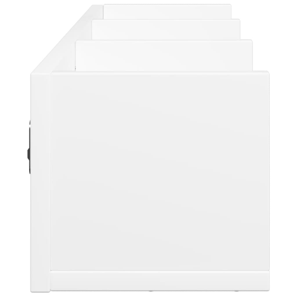 Armoires murales 2 pcs blanc 75x18x16,5 cm bois d'ingénierie