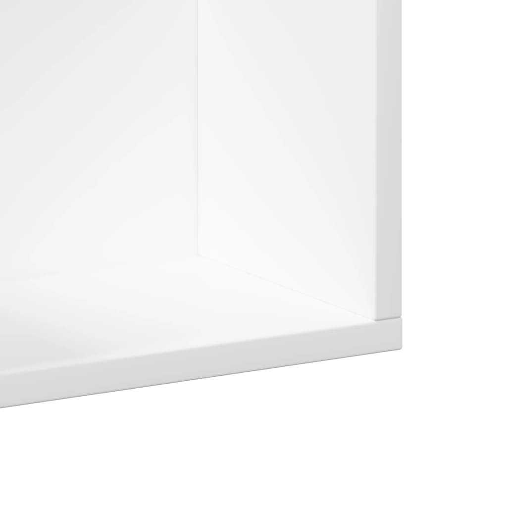 Armoires murales 2 pcs blanc 75x18x16,5 cm bois d'ingénierie
