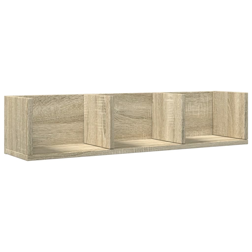 Armoires murales 2pcs chêne sonoma 75x18x16,5cm bois ingénierie