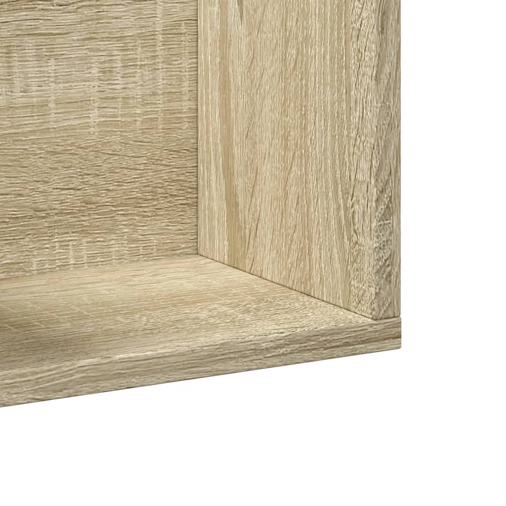 Armoires murales 2pcs chêne sonoma 75x18x16,5cm bois ingénierie