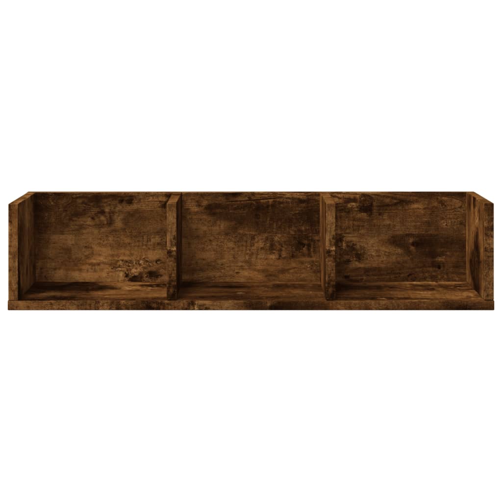 Armoire murale chêne fumé 75x18x16,5 cm bois d'ingénierie