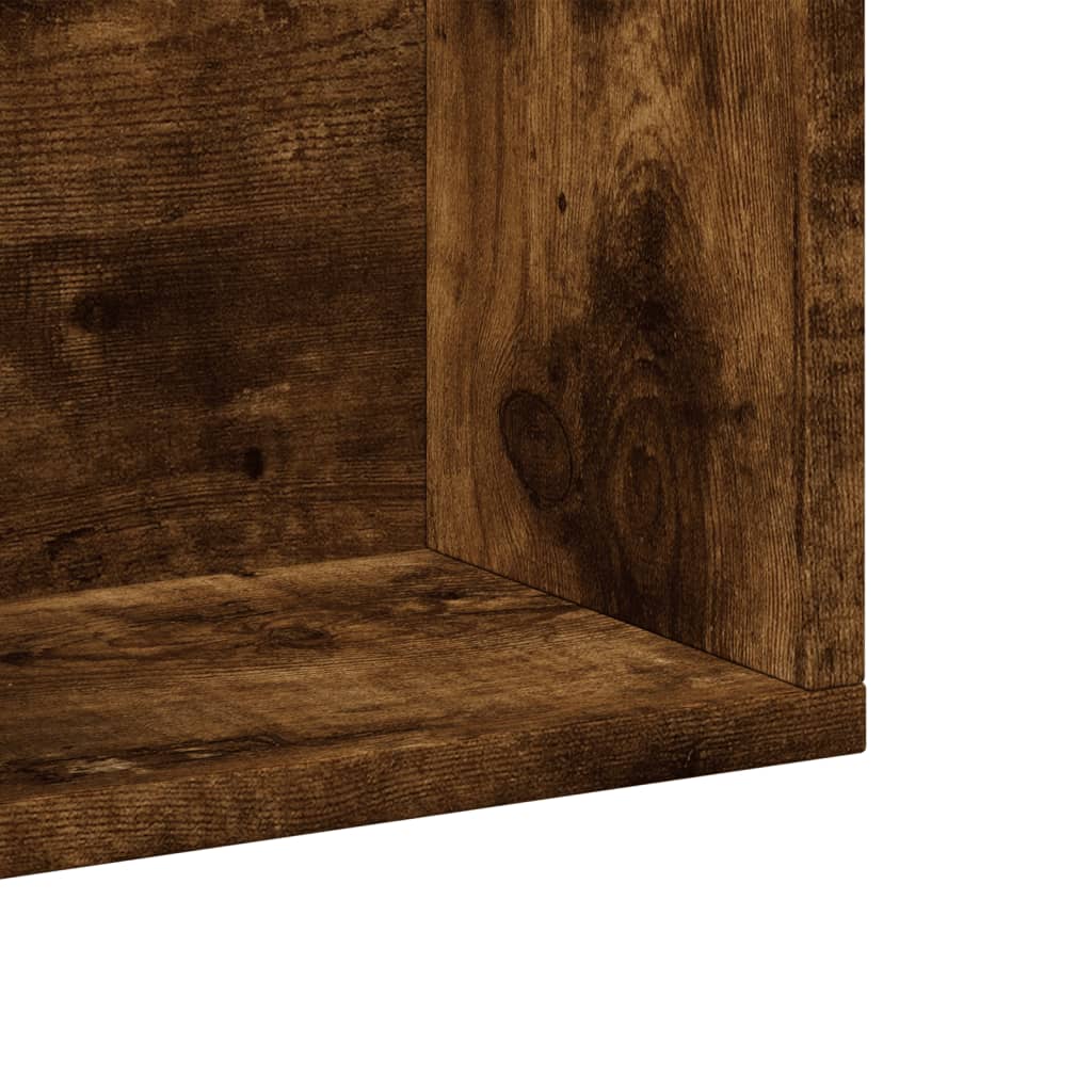 Armoire murale chêne fumé 75x18x16,5 cm bois d'ingénierie