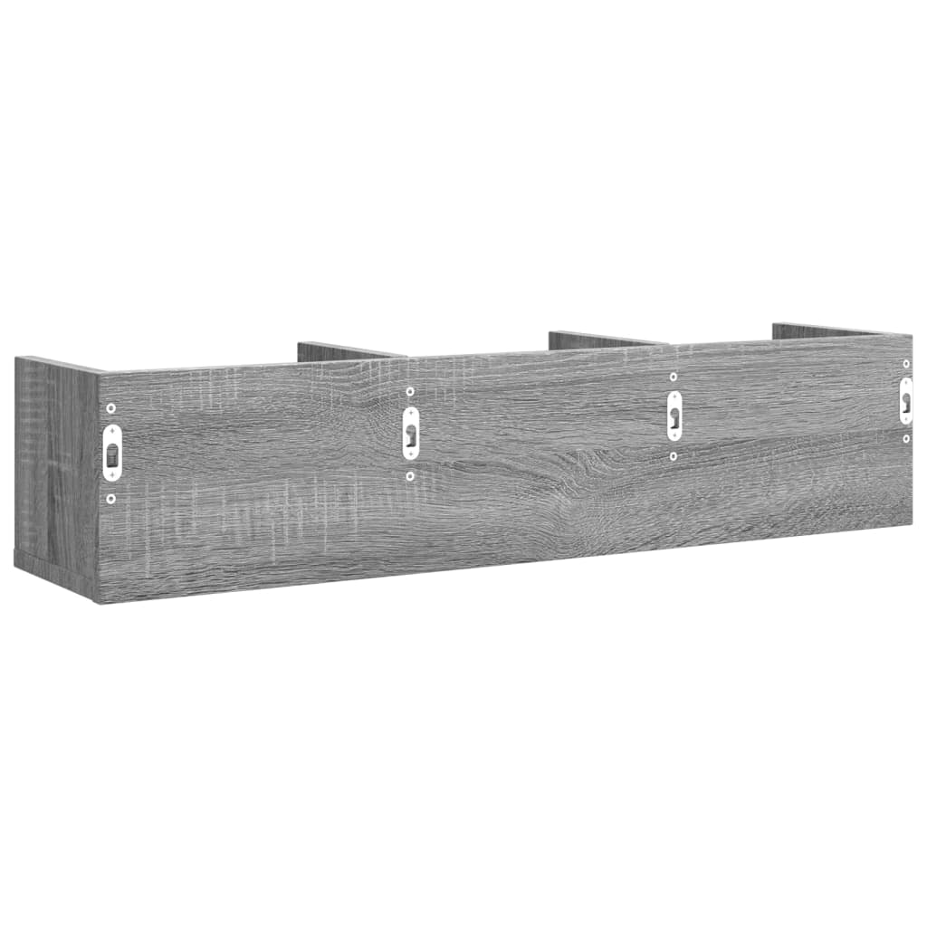 Armoire murale sonoma gris 75x18x16,5 cm bois d'ingénierie