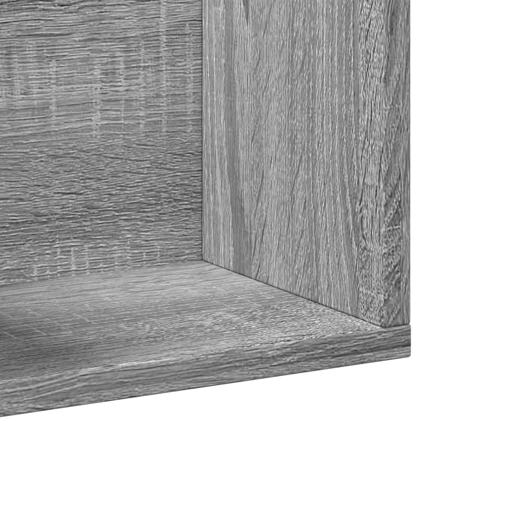 Armoire murale sonoma gris 75x18x16,5 cm bois d'ingénierie