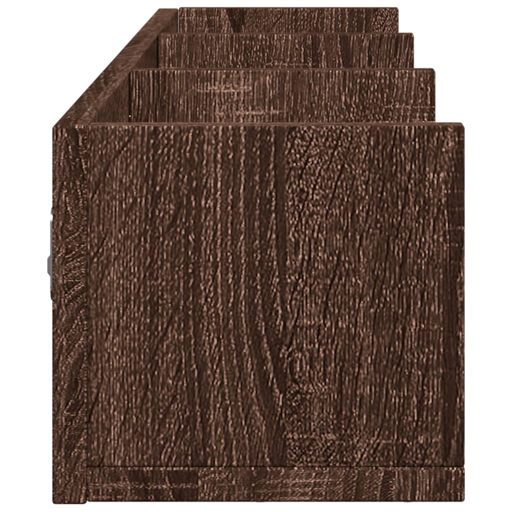 Armoire murale chêne marron 75x18x16,5 cm bois d'ingénierie
