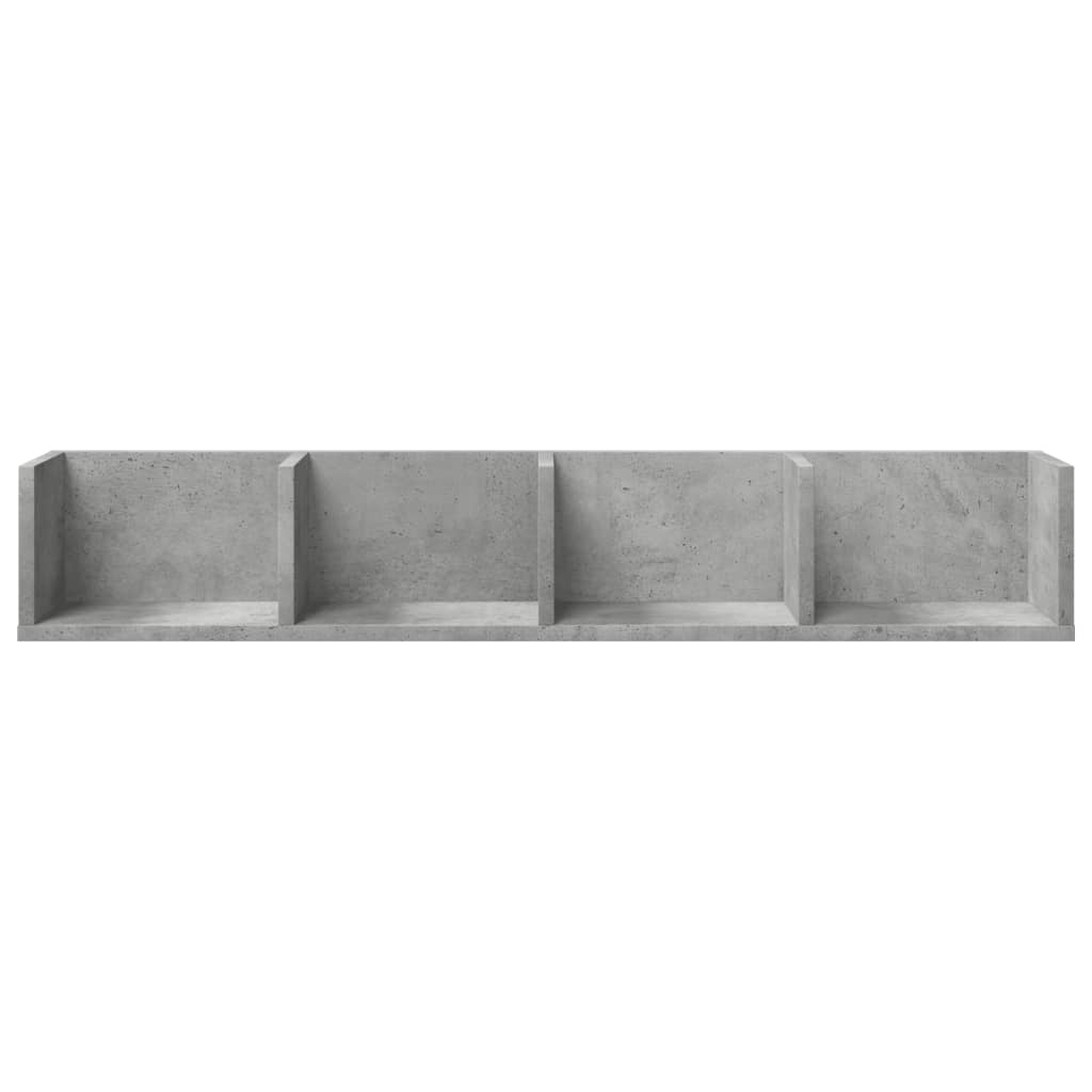 Armoire murale gris béton 99x18x16,5 cm bois d'ingénierie
