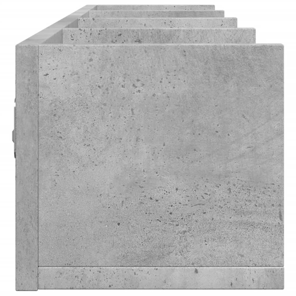 Armoire murale gris béton 99x18x16,5 cm bois d'ingénierie