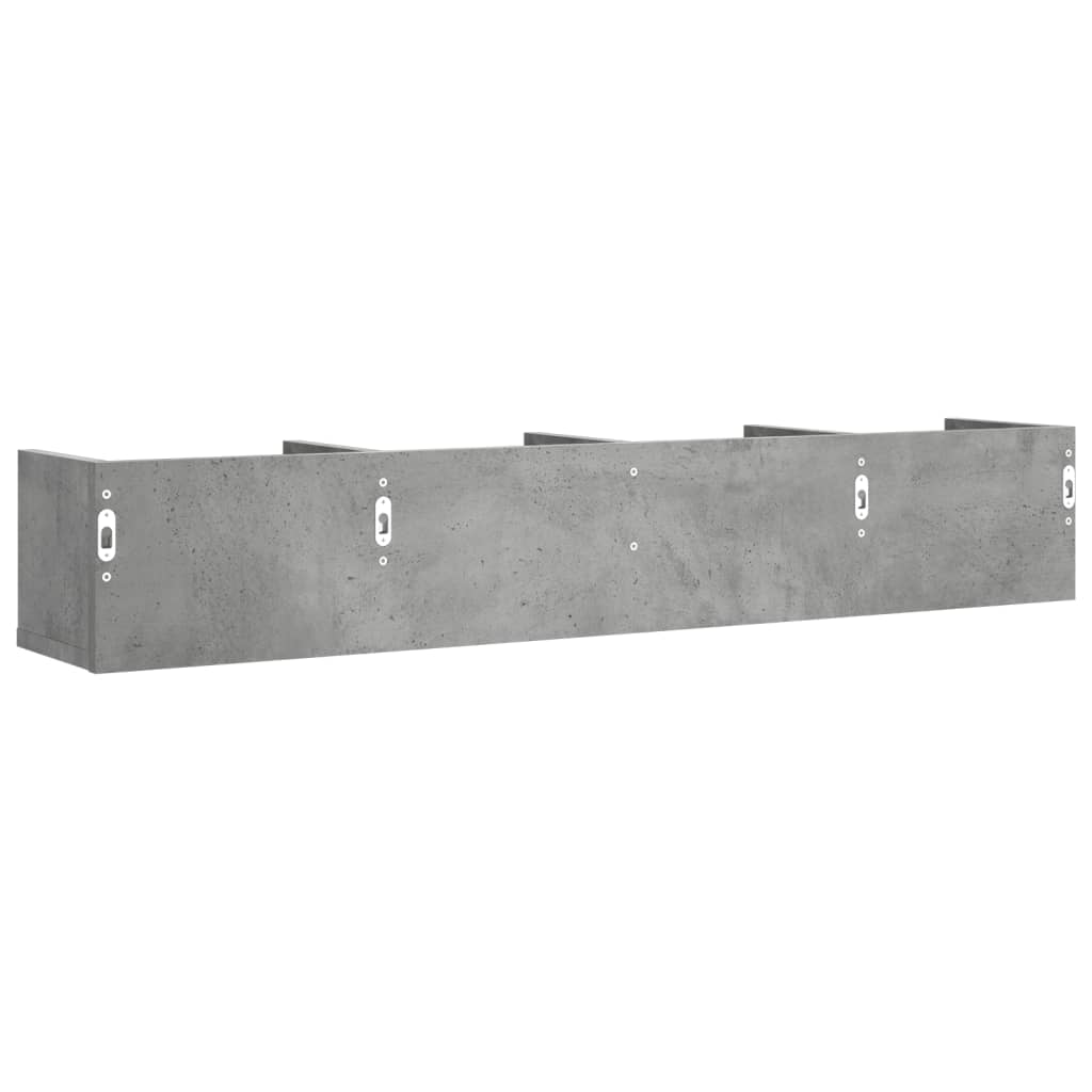 Armoire murale gris béton 99x18x16,5 cm bois d'ingénierie