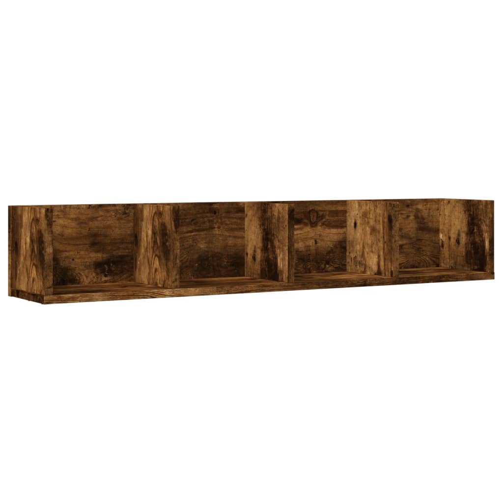 Armoire murale chêne fumé 99x18x16,5 cm bois d'ingénierie