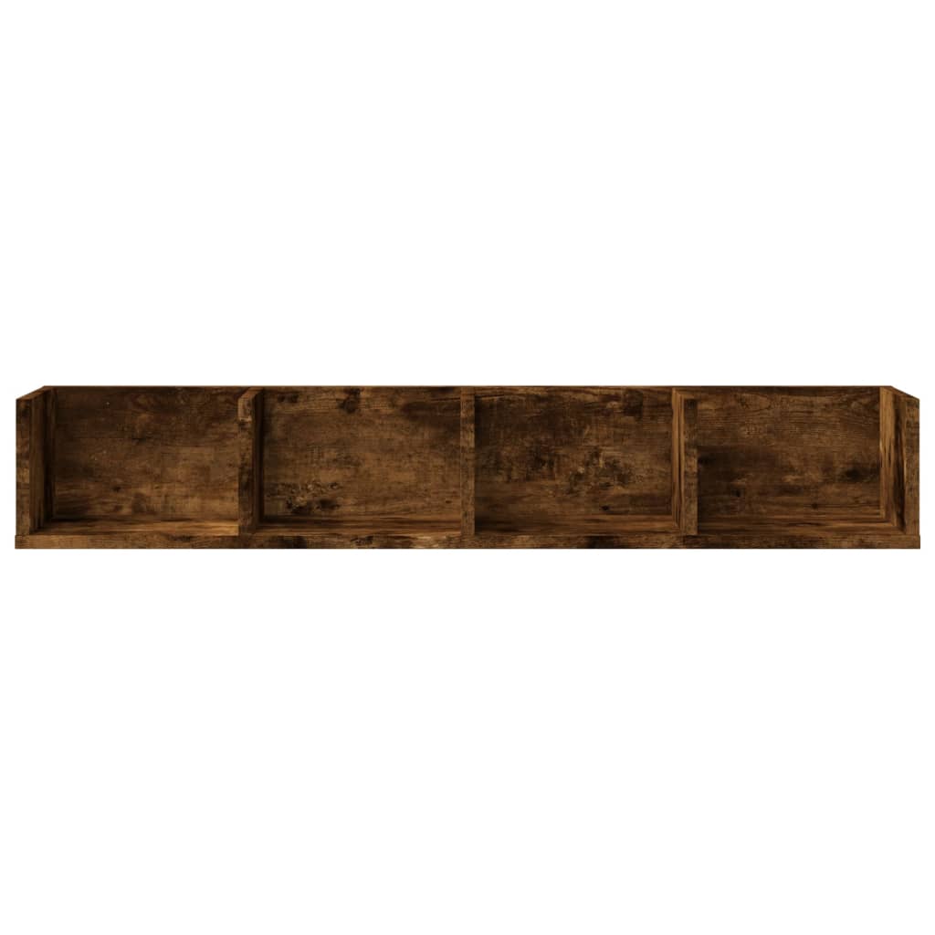 Armoire murale chêne fumé 99x18x16,5 cm bois d'ingénierie