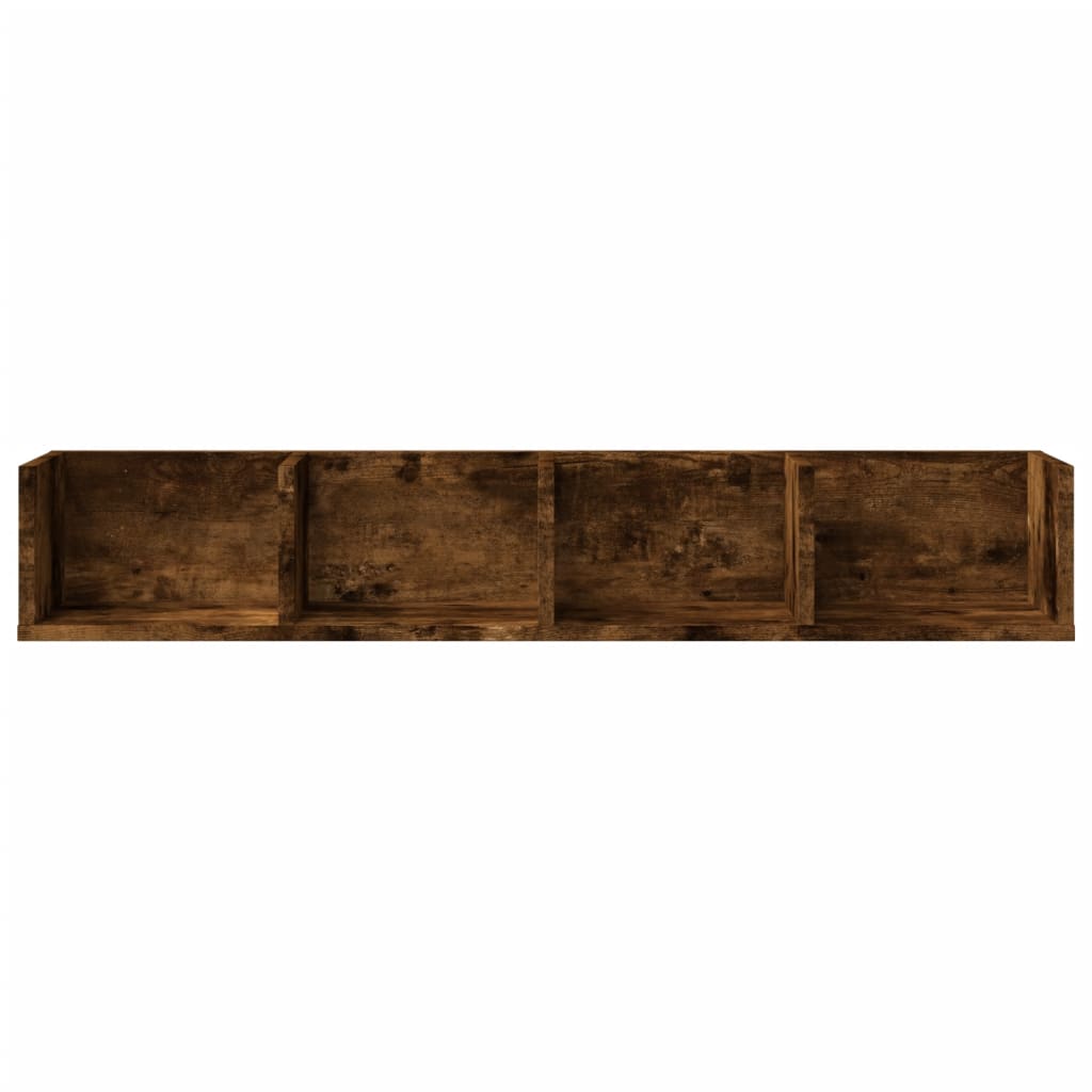 Armoires murales 2pcs chêne fumé 99x18x16,5cm bois d'ingénierie