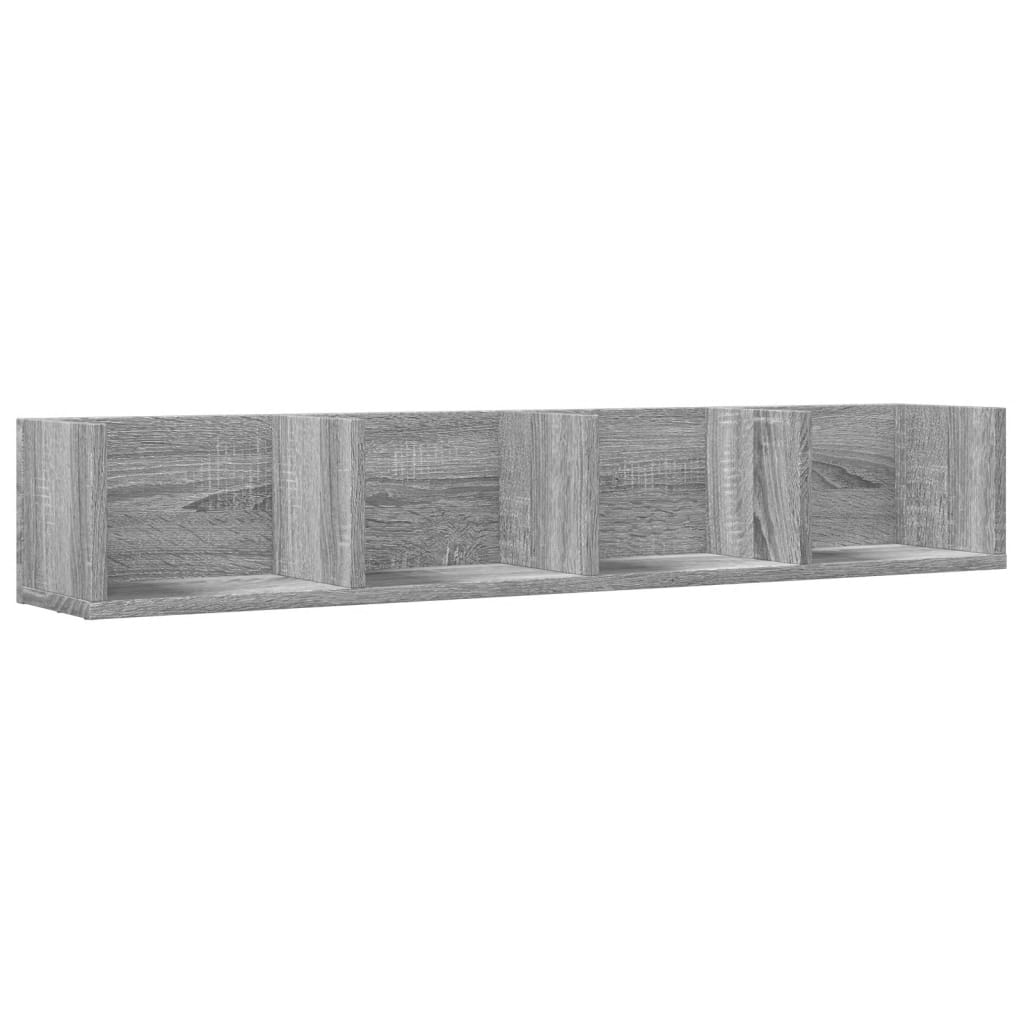 Armoires murales 2 pcs sonoma gris 99x18x16,5cm bois ingénierie