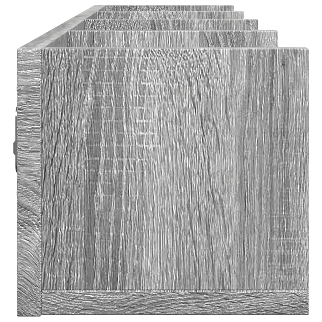 Armoires murales 2 pcs sonoma gris 99x18x16,5cm bois ingénierie