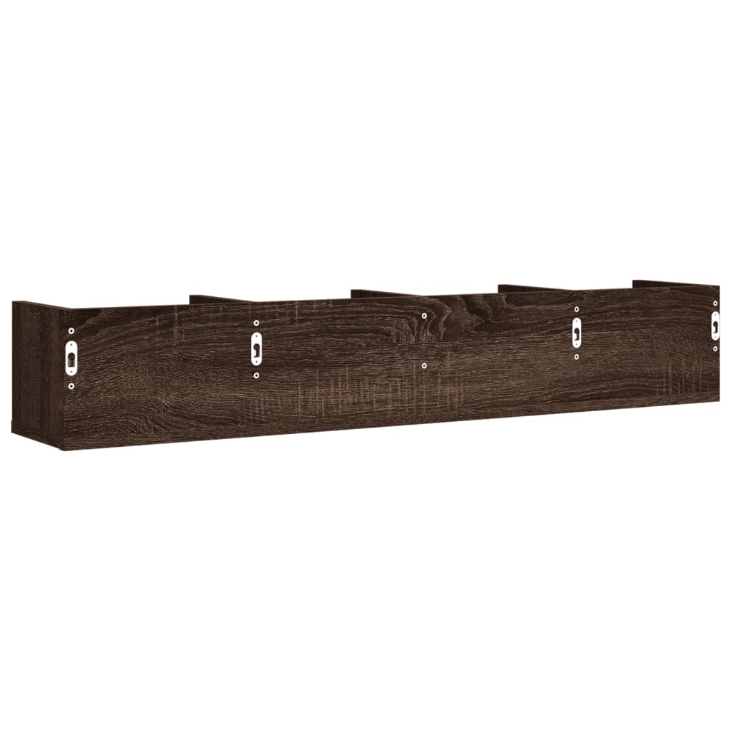 Armoires murales 2pcs chêne marron 99x18x16,5cm bois ingénierie