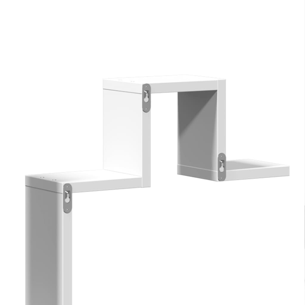 Étagère murale blanc 104,5x10x43 cm bois d'ingénierie