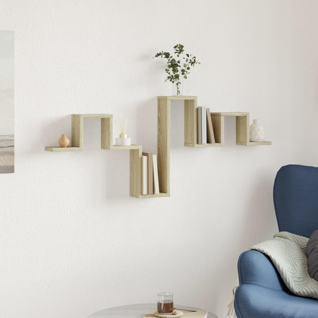Étagère murale chêne sonoma 104,5x10x43 cm bois d'ingénierie