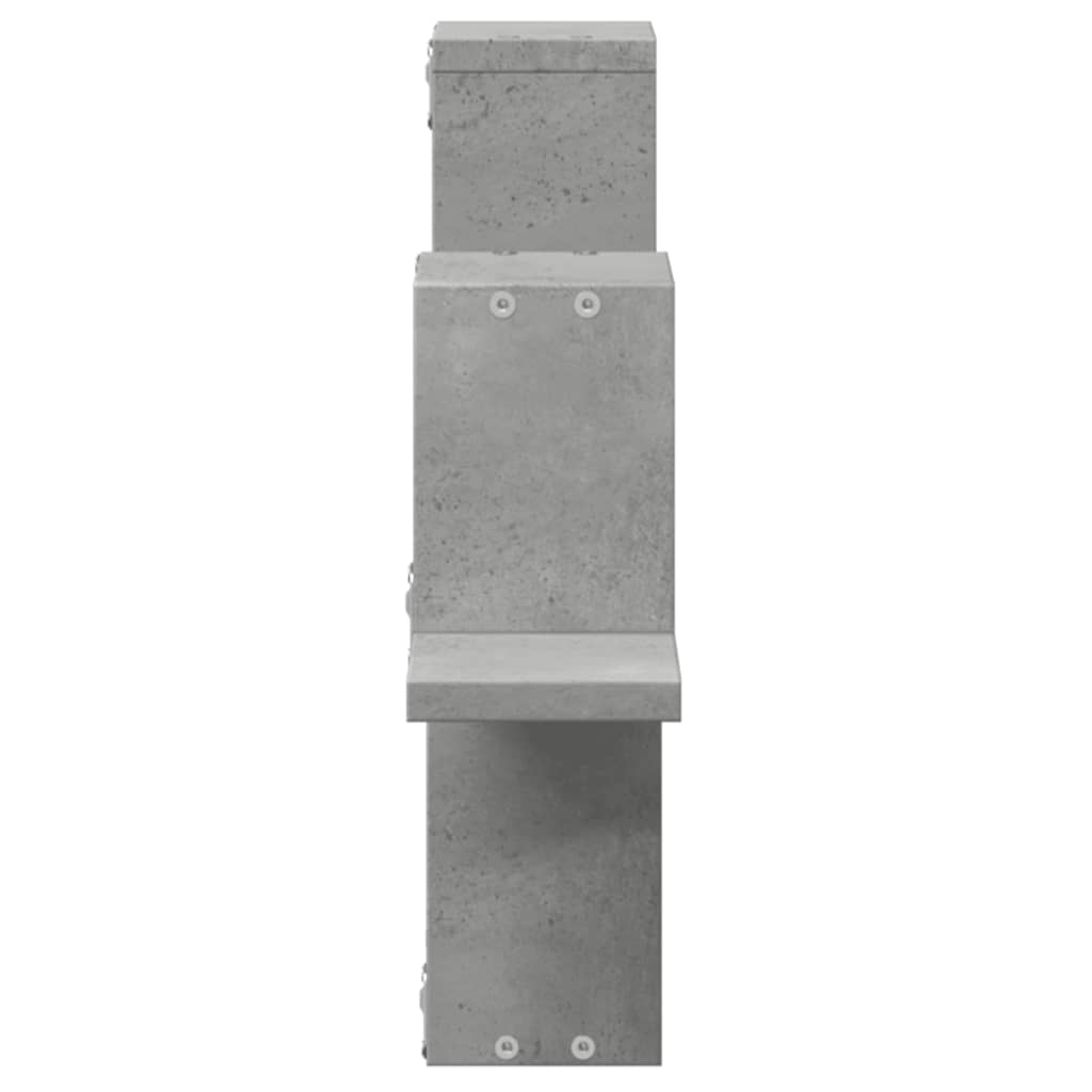 Étagère murale gris béton 104,5x10x43 cm bois d'ingénierie