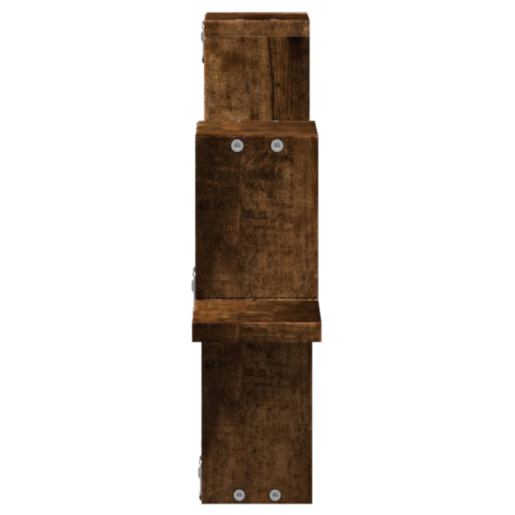 Étagère murale chêne fumé 104,5x10x43 cm bois d'ingénierie
