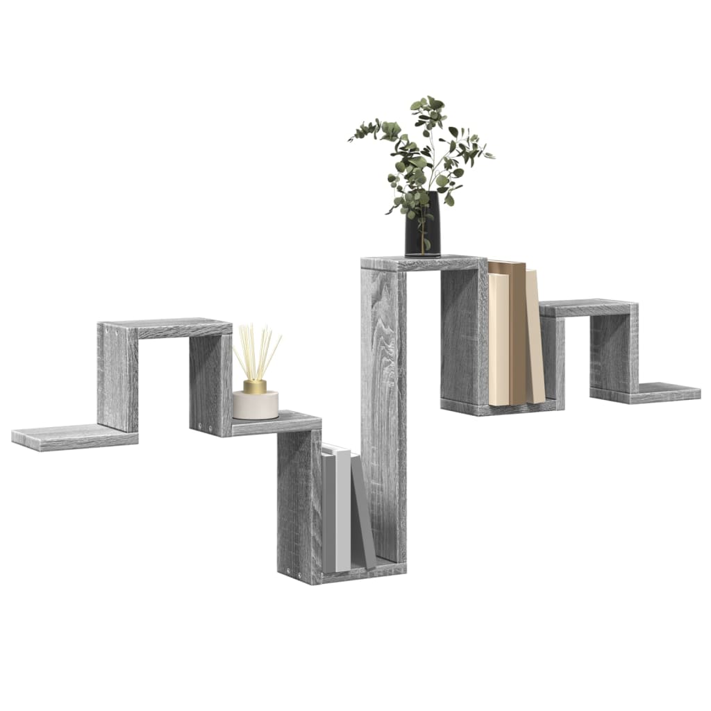 Étagère murale sonoma gris 104,5x10x43 cm bois d'ingénierie