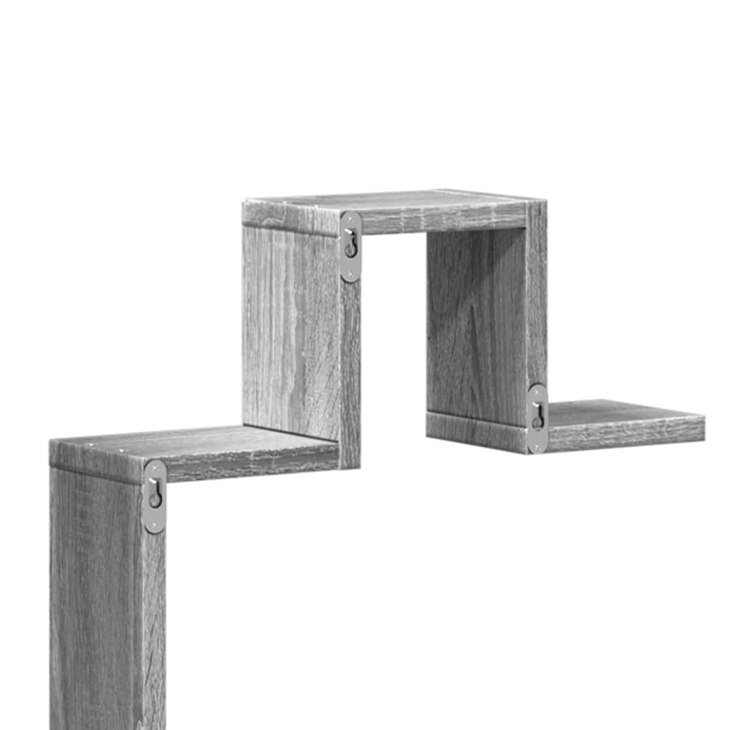 Étagère murale sonoma gris 104,5x10x43 cm bois d'ingénierie