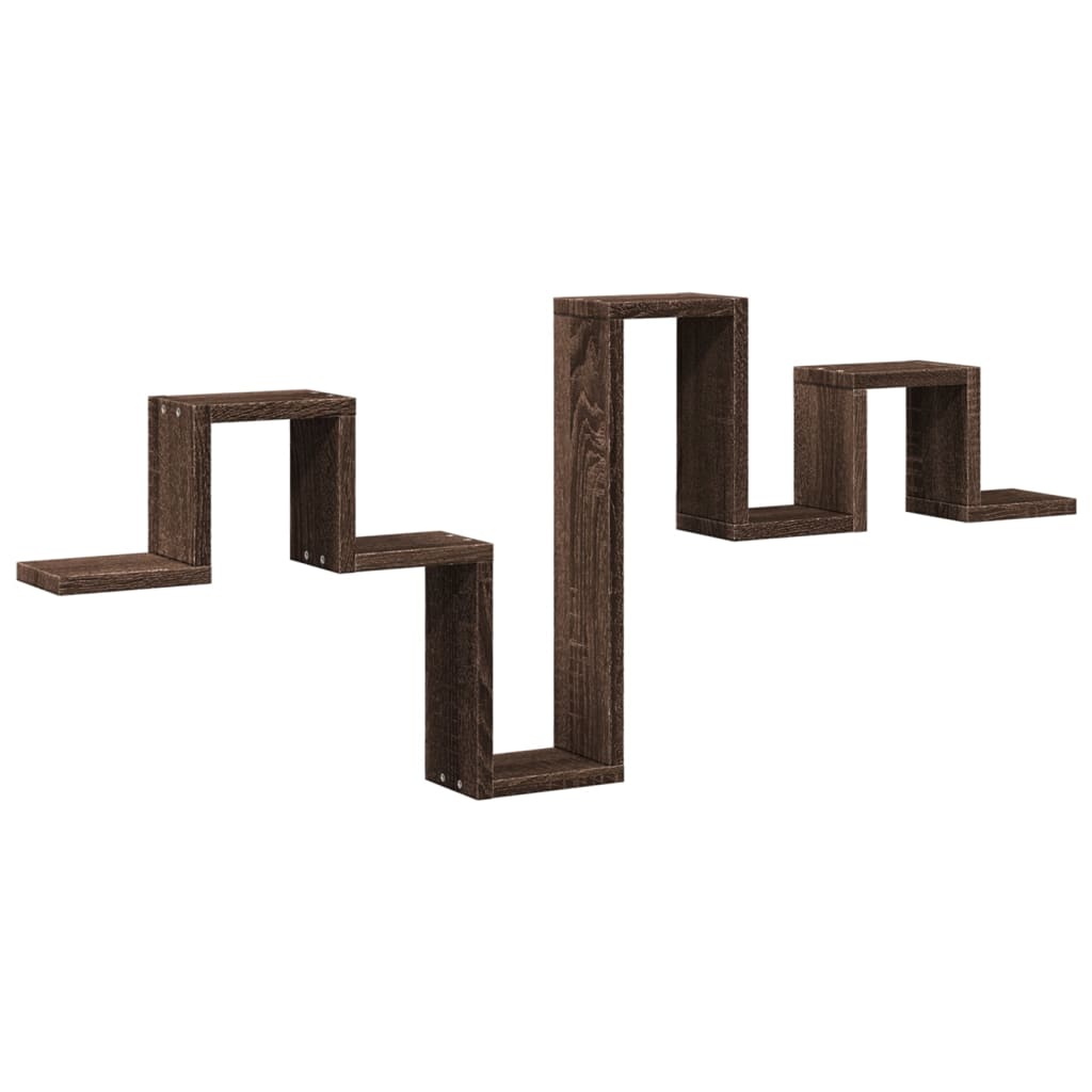 Étagère murale chêne marron 104,5x10x43 cm bois d'ingénierie