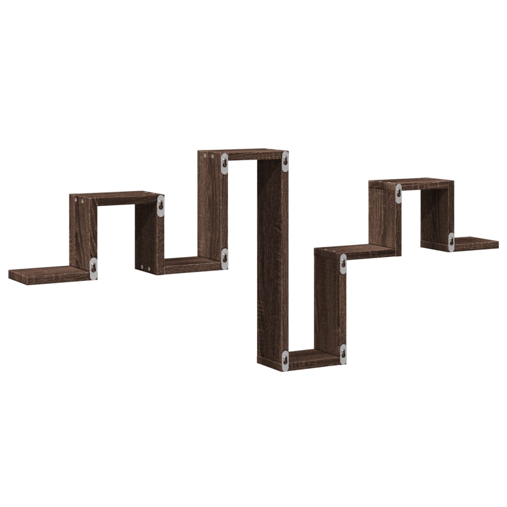 Étagère murale chêne marron 104,5x10x43 cm bois d'ingénierie