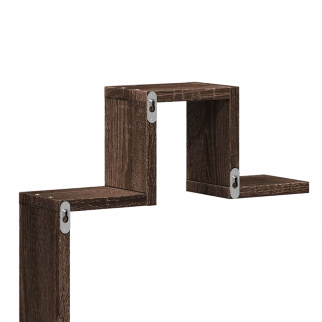 Étagère murale chêne marron 104,5x10x43 cm bois d'ingénierie