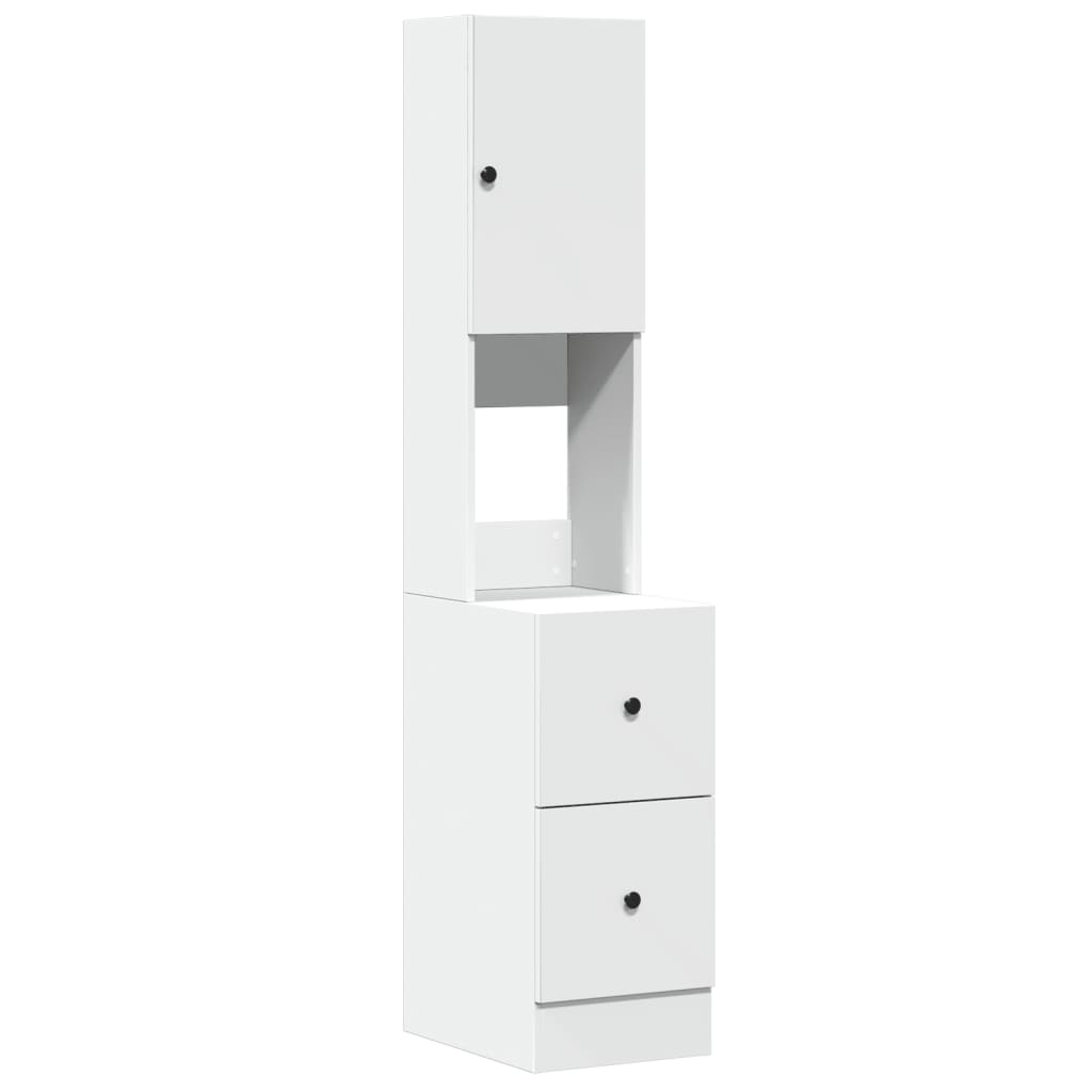 Mueble de cocina blanco 35x50x180 cm madera de ingeniería
