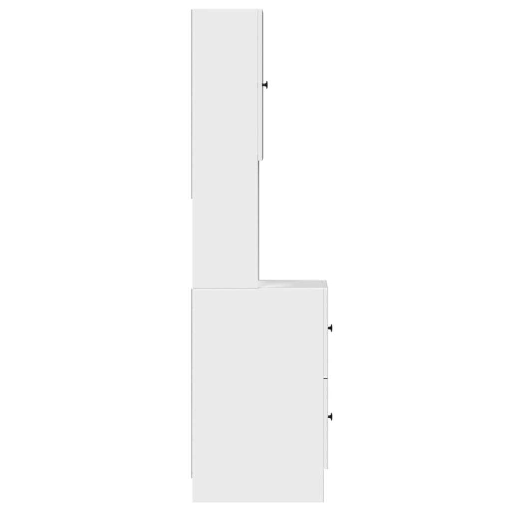 Mueble de cocina blanco 35x50x180 cm madera de ingeniería