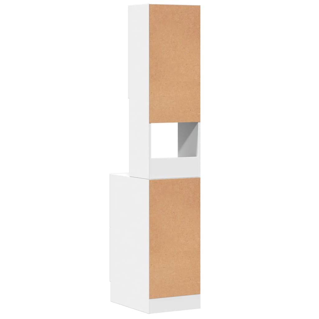 Mueble de cocina blanco 35x50x180 cm madera de ingeniería