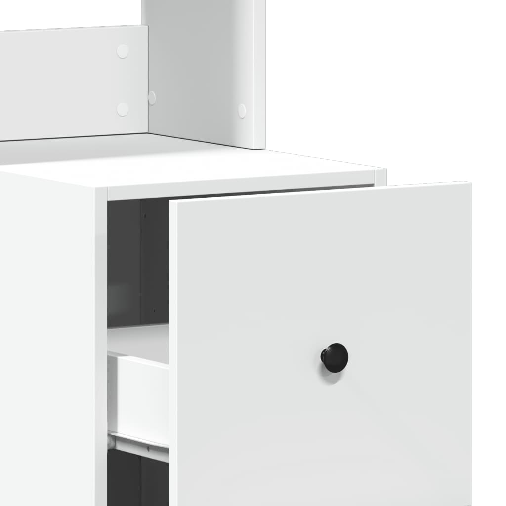 Mueble de cocina blanco 35x50x180 cm madera de ingeniería