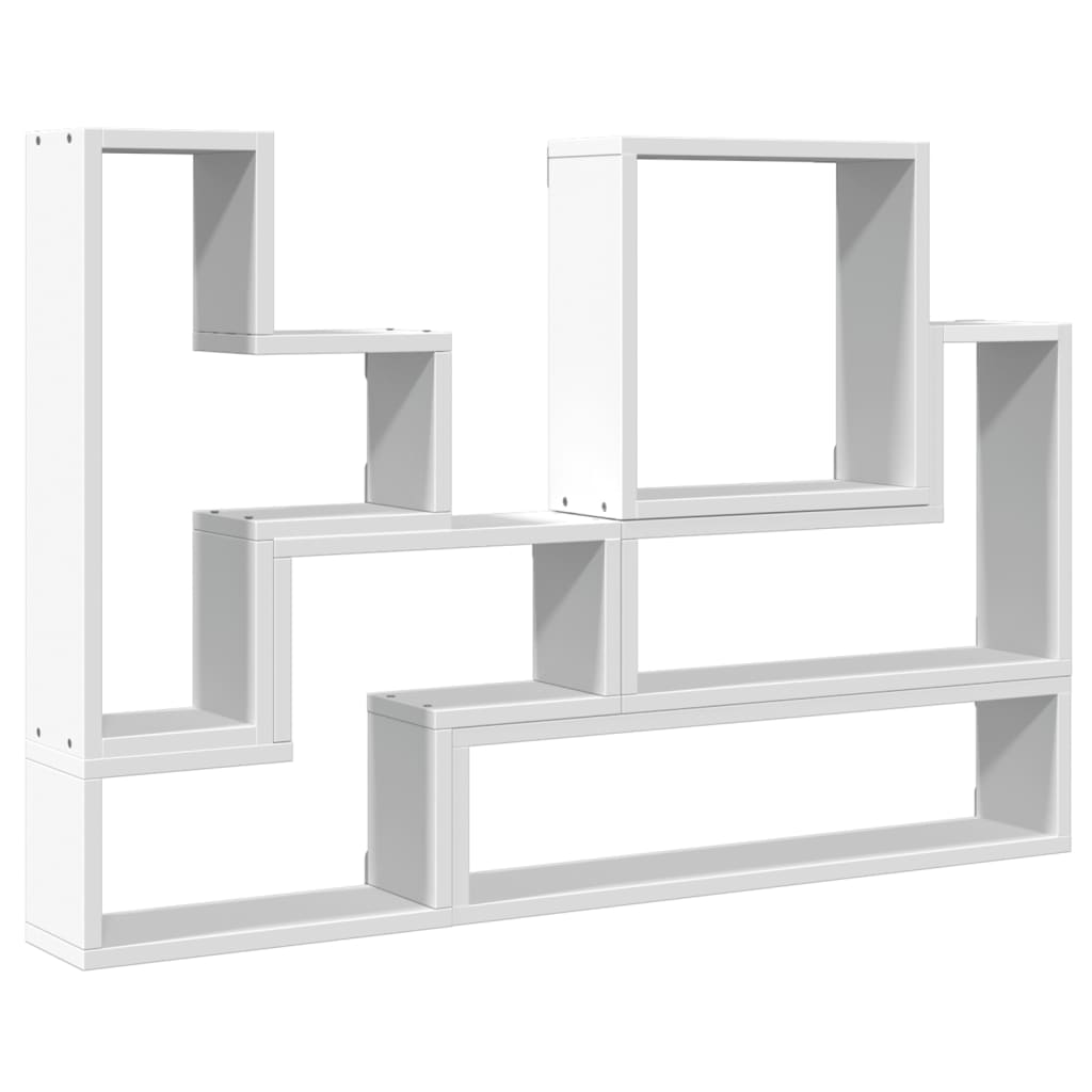 Étagère murale blanc 96x12x64 cm bois d’ingénierie