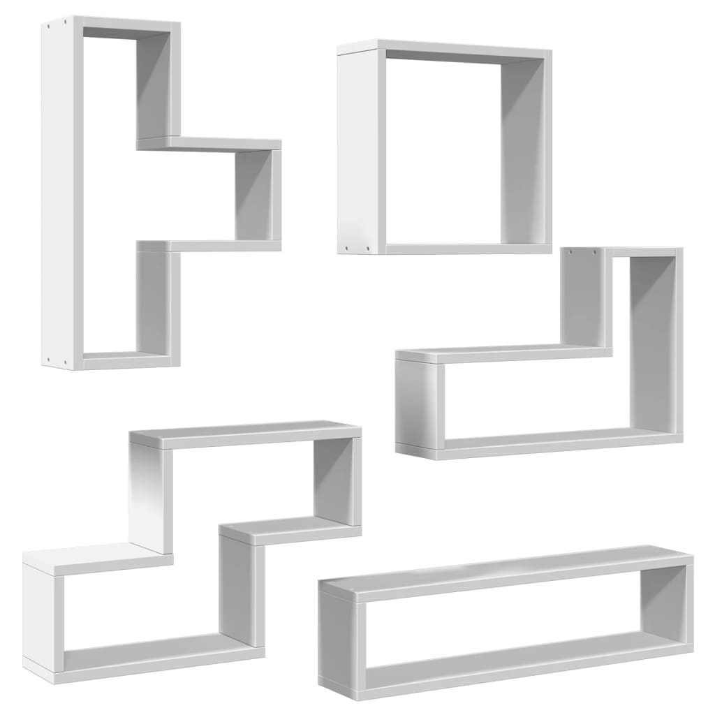 Étagère murale blanc 96x12x64 cm bois d’ingénierie