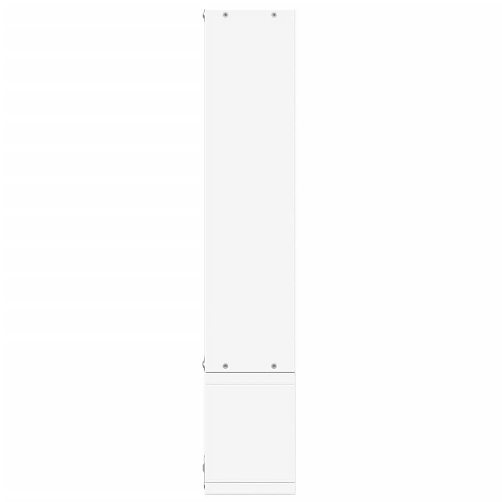Étagère murale blanc 96x12x64 cm bois d’ingénierie