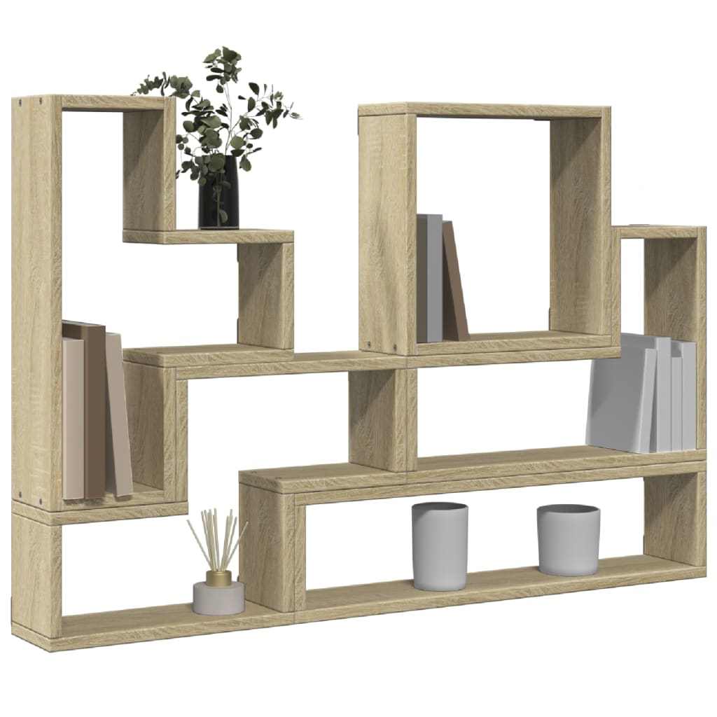 Étagère murale chêne sonoma 96x12x64 cm bois d’ingénierie