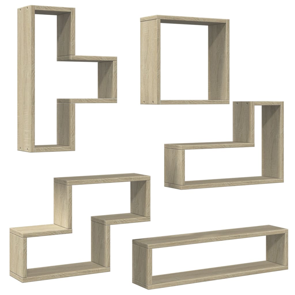 Étagère murale chêne sonoma 96x12x64 cm bois d’ingénierie
