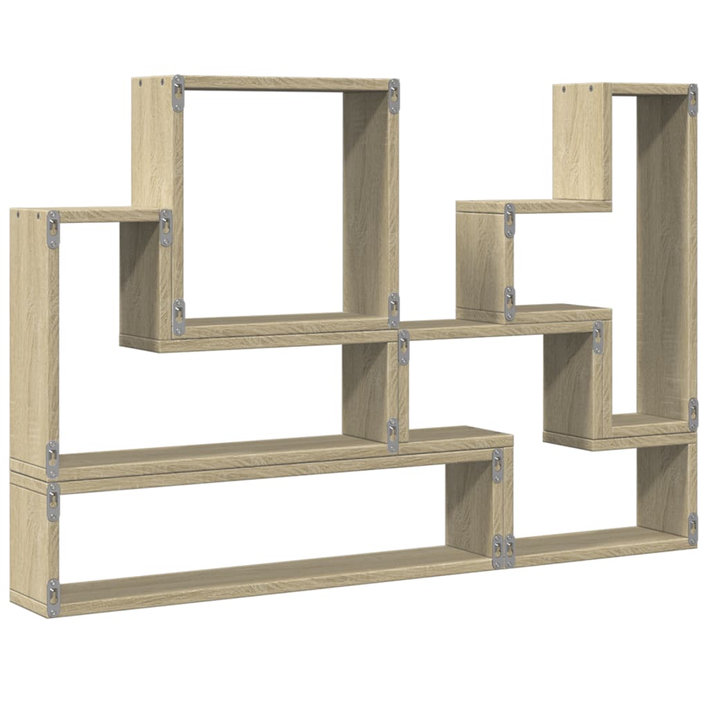Étagère murale chêne sonoma 96x12x64 cm bois d’ingénierie