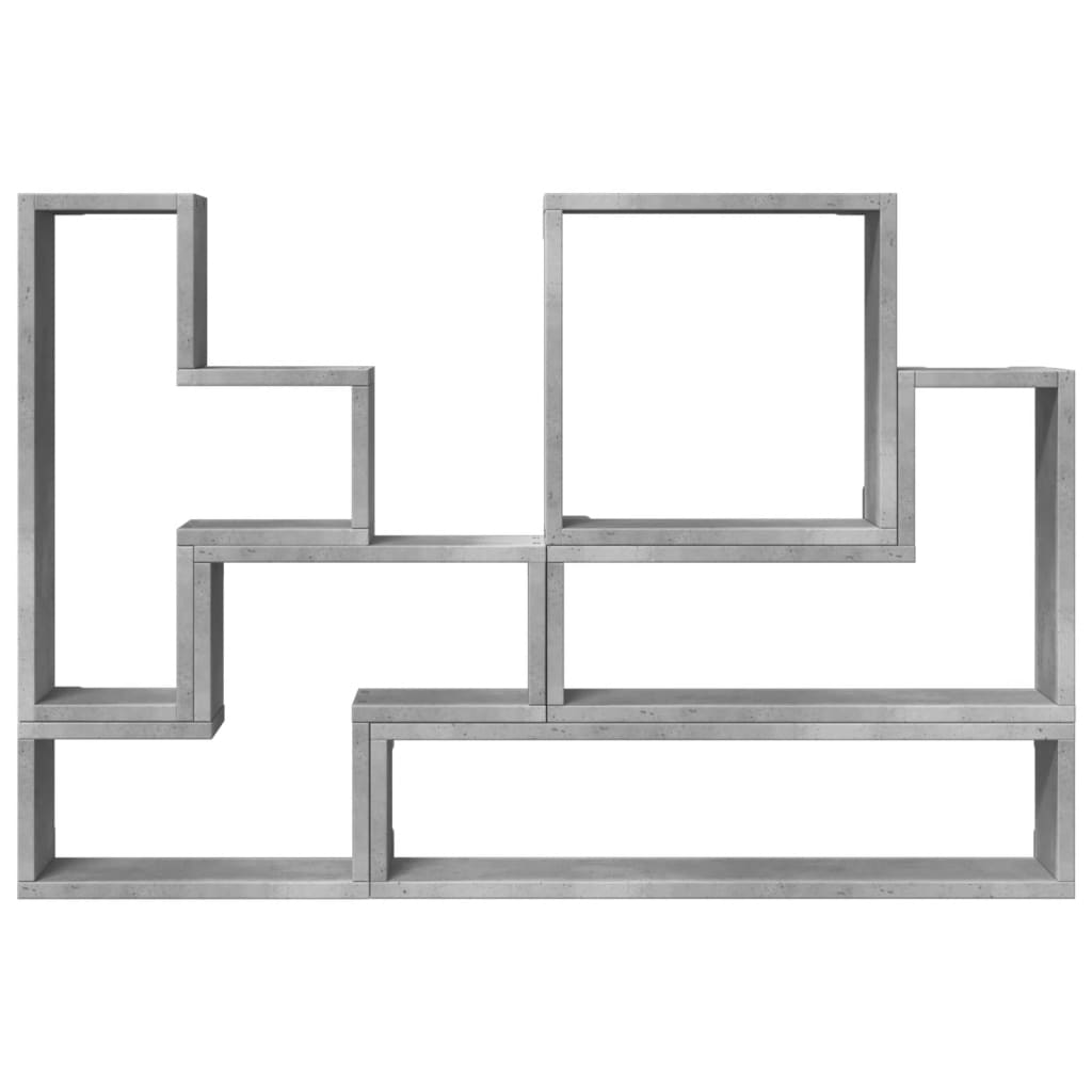 Étagère murale gris béton 96x12x64 cm bois d'ingénierie