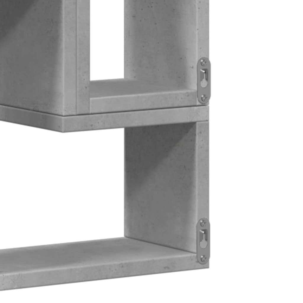 Étagère murale gris béton 96x12x64 cm bois d'ingénierie