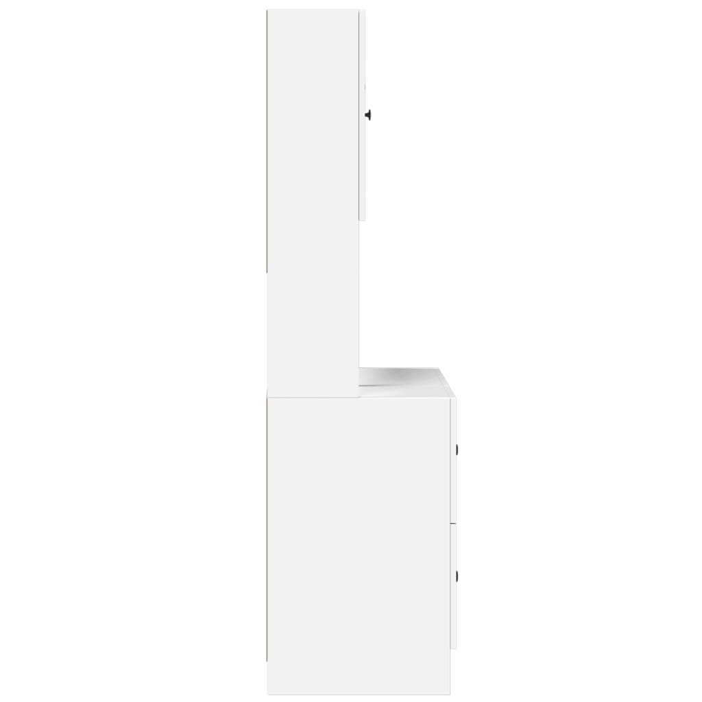 Mueble de cocina blanco 95x50x180 cm madera contrachapada