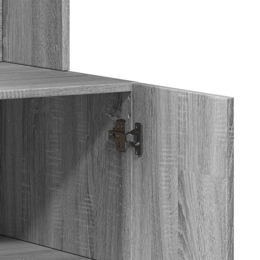 Mueble de cocina Sonoma gris 95x50x180 cm madera de ingeniería