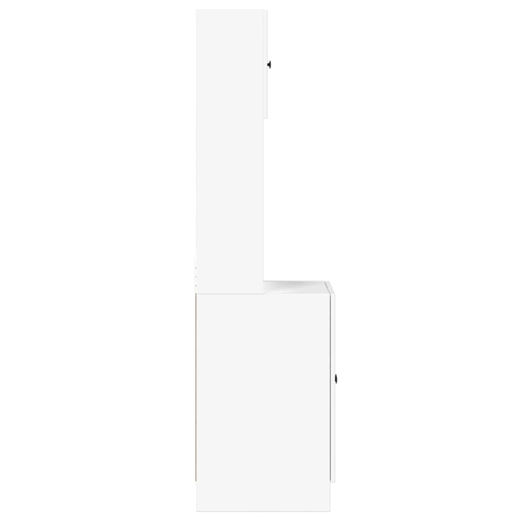 Mueble de cocina blanco 60x50x180 cm madera de ingeniería
