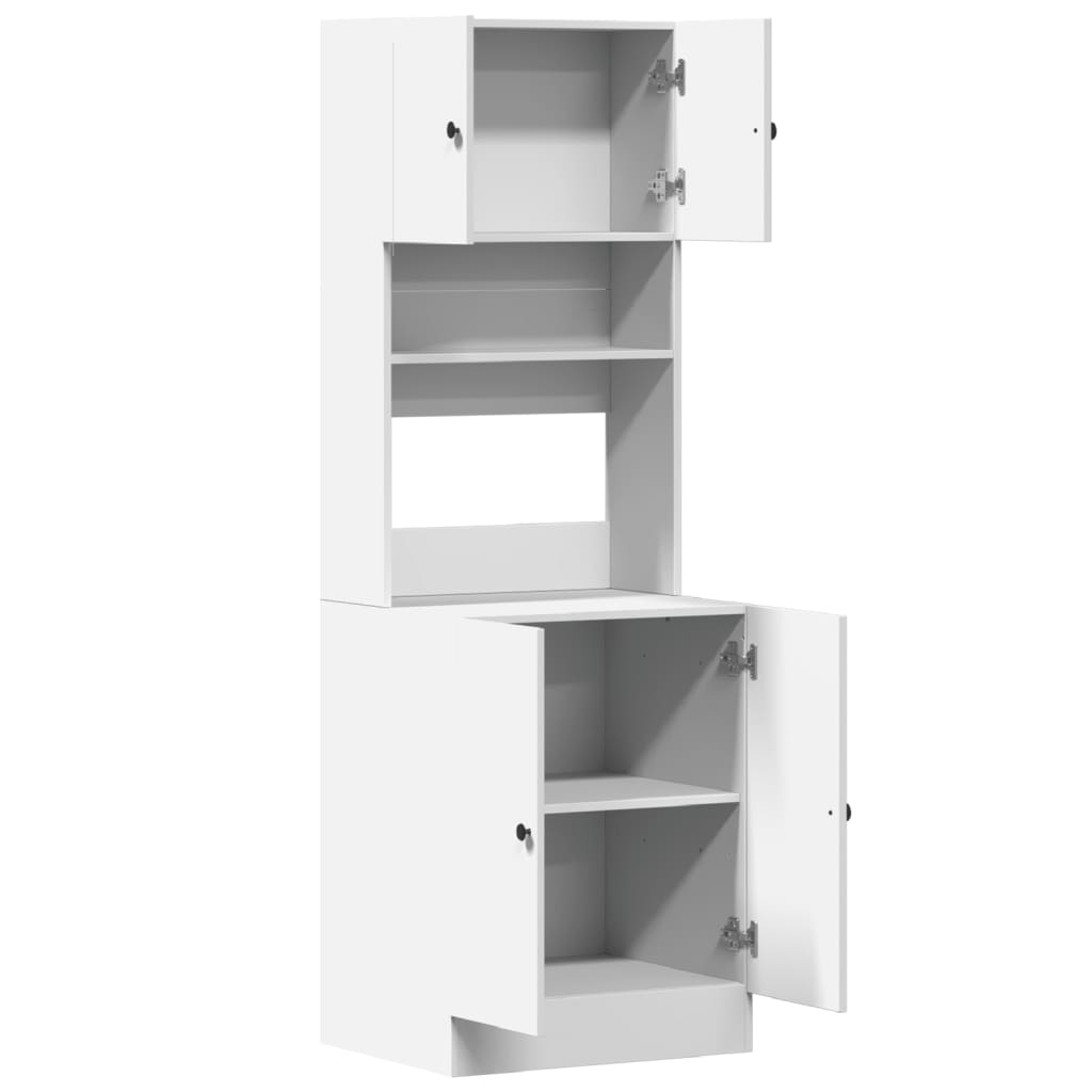 Mueble de cocina blanco 60x50x180 cm madera de ingeniería