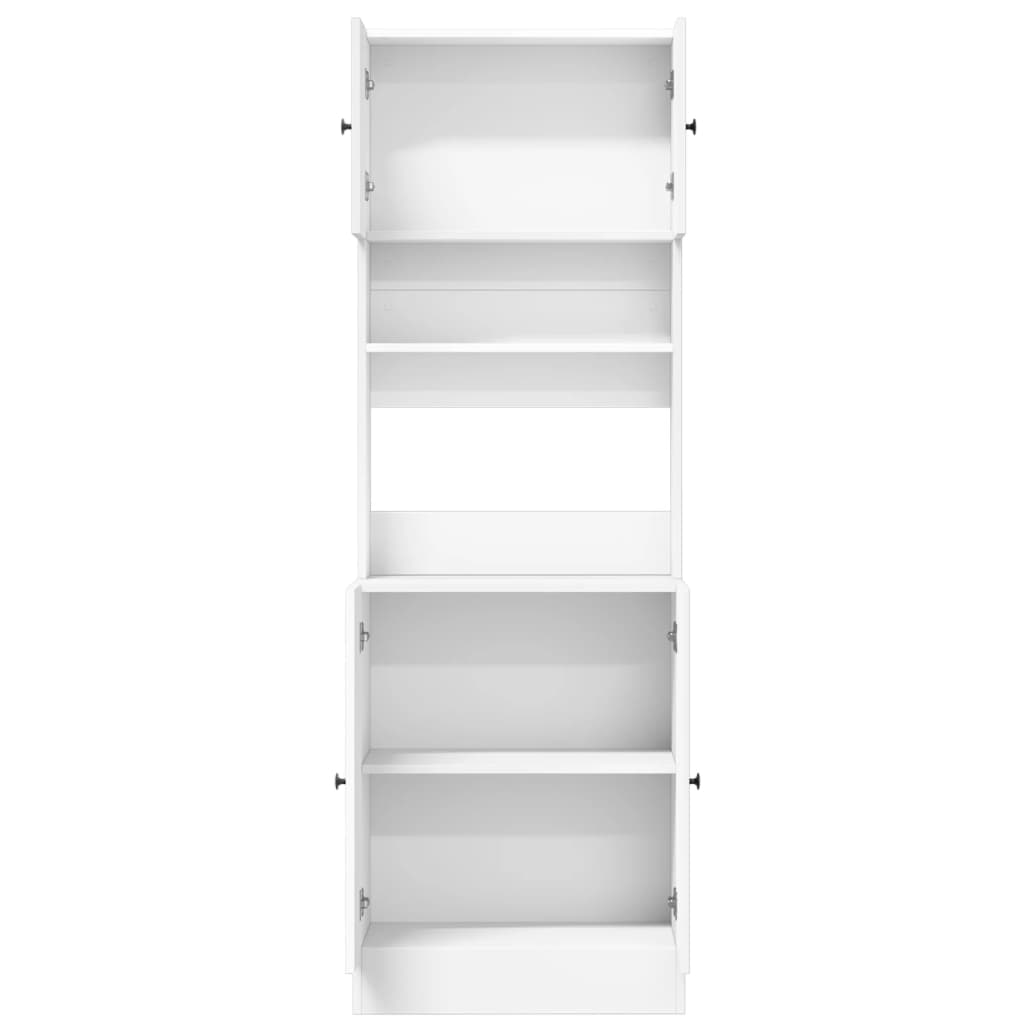Mueble de cocina blanco 60x50x180 cm madera de ingeniería