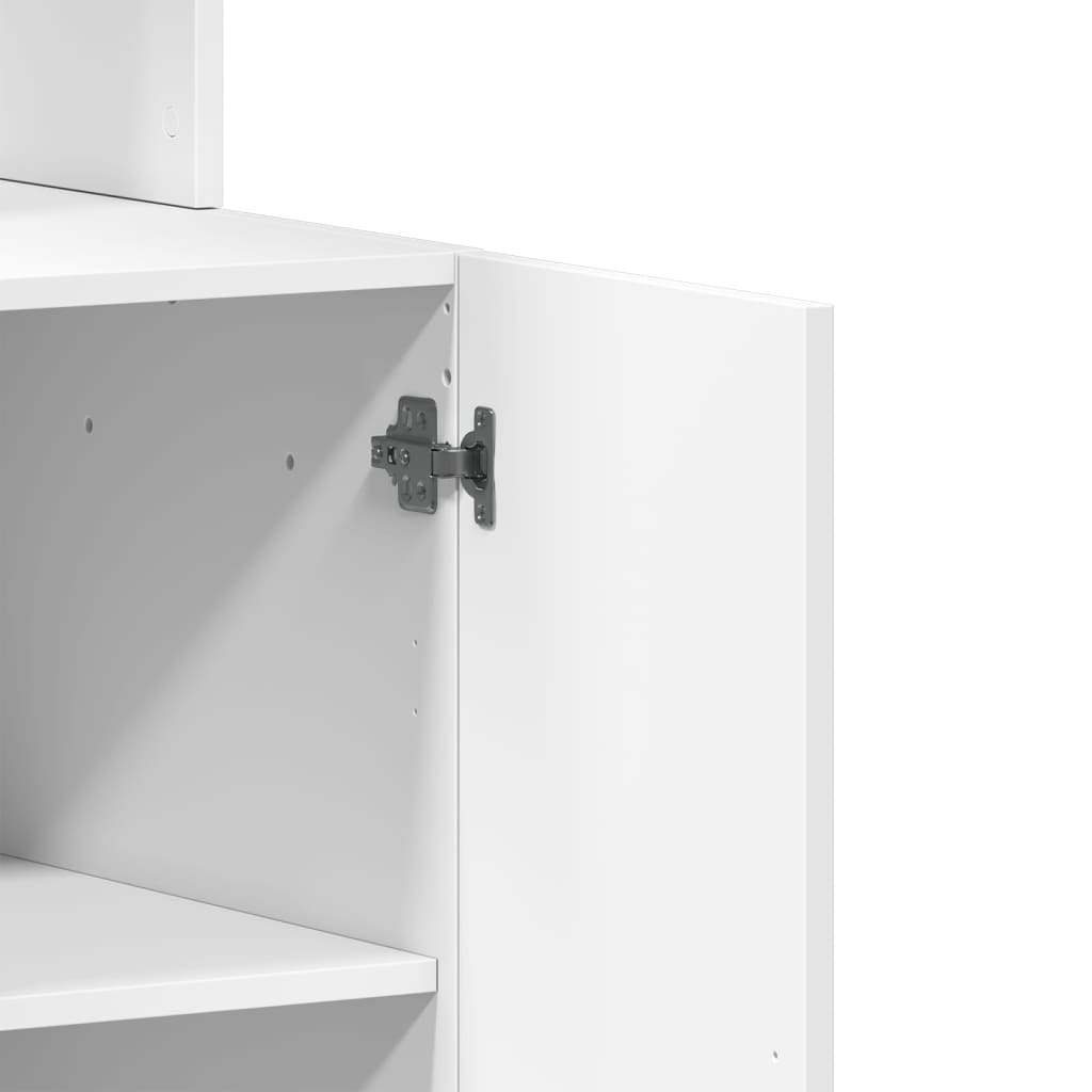Mueble de cocina blanco 60x50x180 cm madera de ingeniería