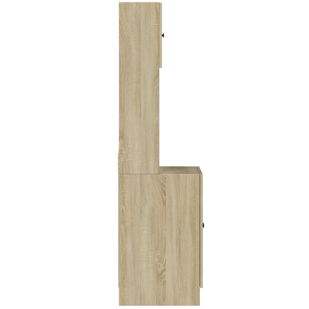 Mueble de cocina de roble Sonoma 60x50x180 cm madera de ingeniería