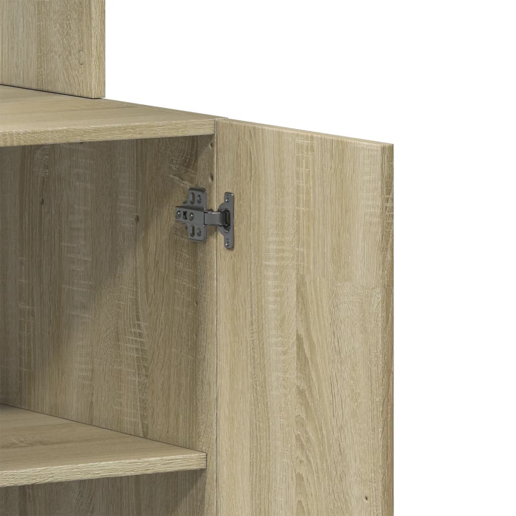 Mueble de cocina de roble Sonoma 60x50x180 cm madera de ingeniería