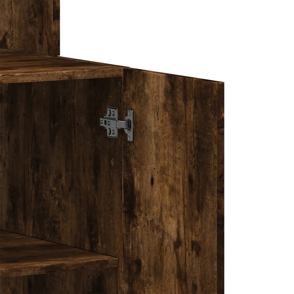 Mueble de cocina de roble ahumado 60x50x180 cm madera de ingeniería