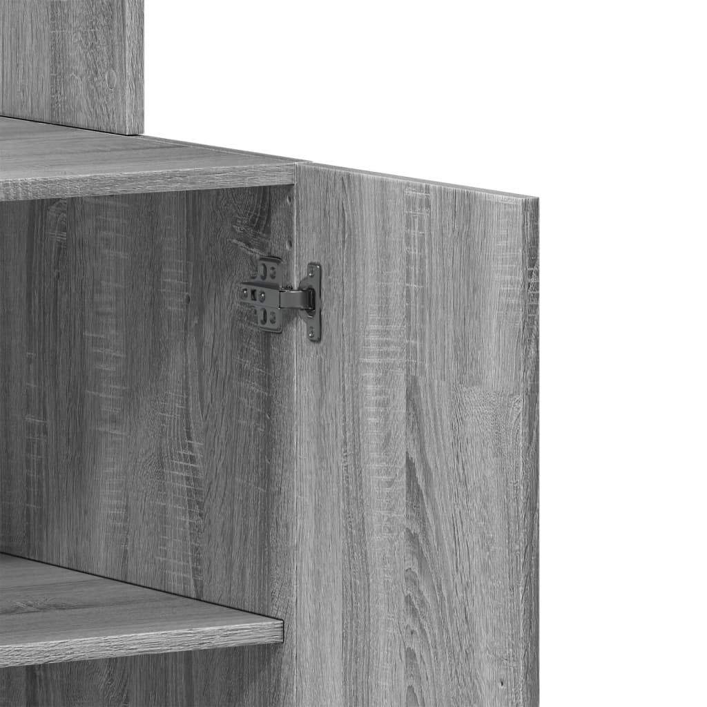 Mueble de cocina Sonoma gris 60x50x180 cm madera de ingeniería