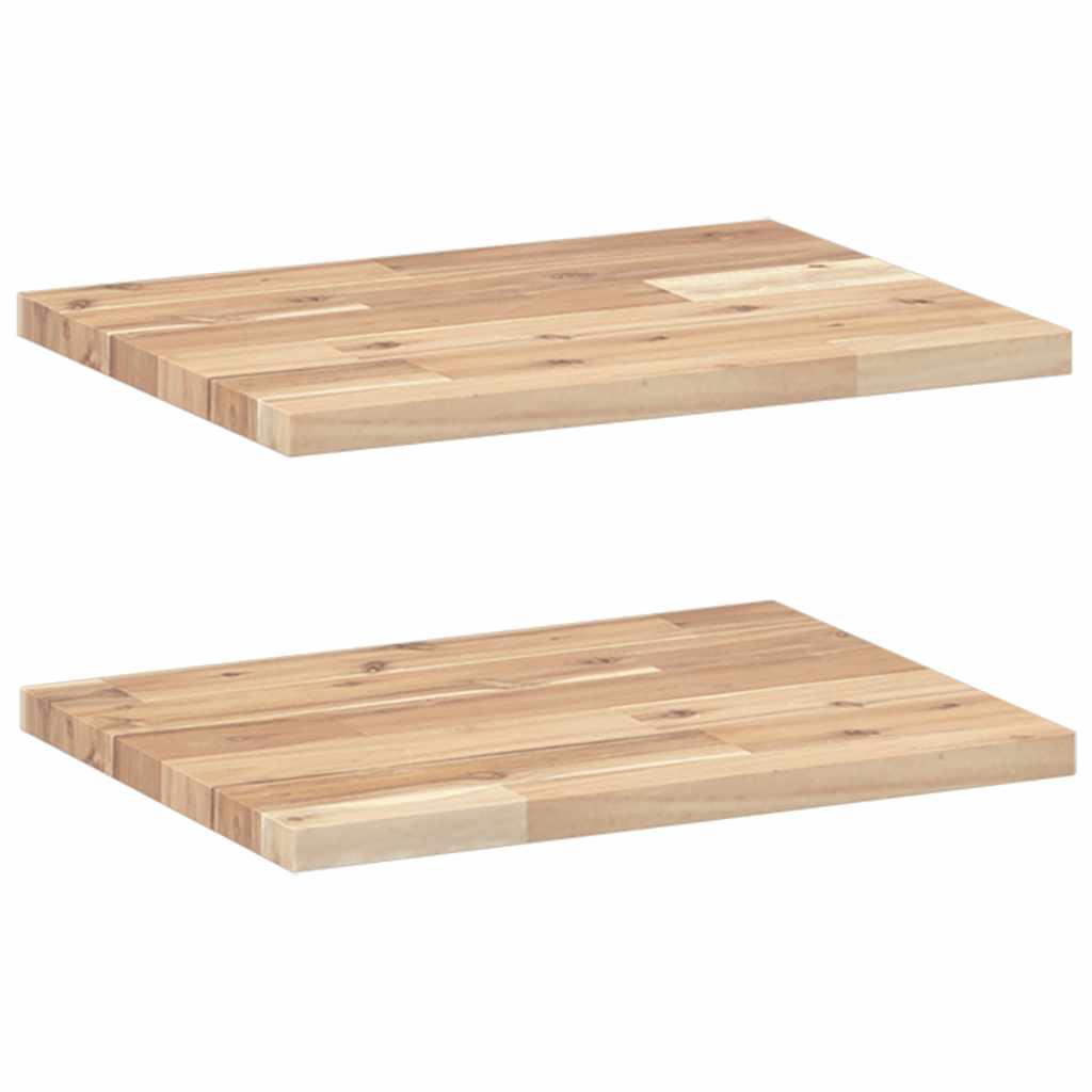 Étagères flottantes 2 pcs 40x30x2 cm acacia massif non traité